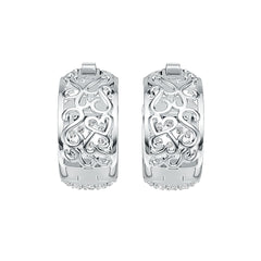 Sterling Silver Semi Mount Earrings Setting Round RD 2x2mm DHJ