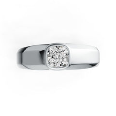Sterling Silver Semi Mount Ring Setting Cushion CU 5.5x5.5mm Bezel Syzjewelry