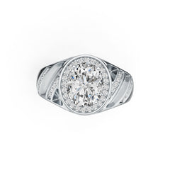 Sterling Silver Semi Mount Ring Setting Oval OV 10X8mm DHJ