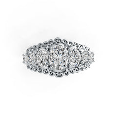 Sterling Silver Semi Mount Ring Setting Oval OV 8X6mm DHJ