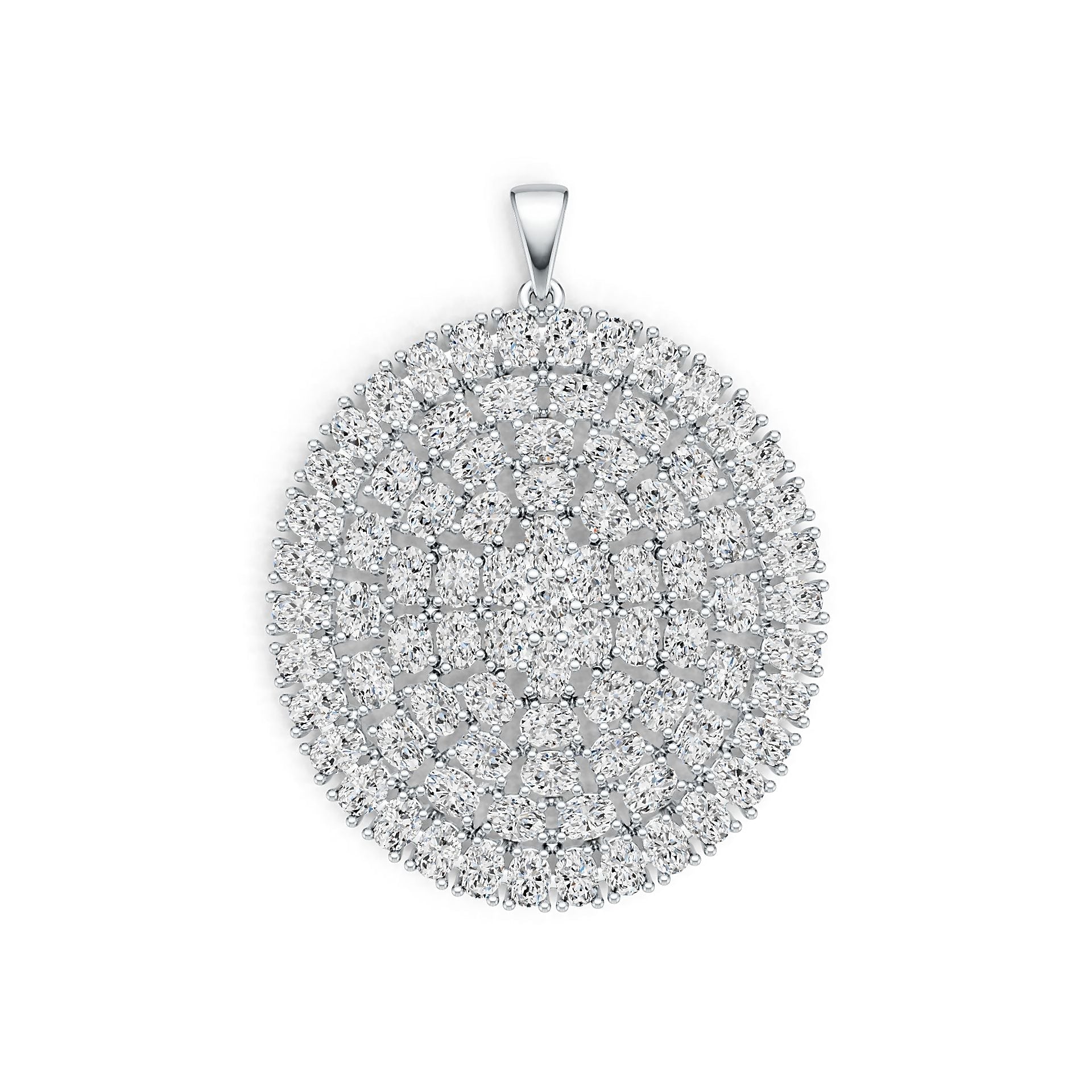 Sterling Silver Semi Mount Pendant Setting Oval OV 4X3mm DHJ