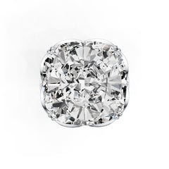 Sterling Silver Semi Mount Ring Setting Cushion CU 18X18mm DHJ