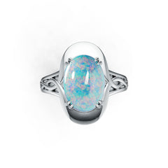 Sterling Silver Semi Mount Ring Setting Oval OV 14X10mm DHJ