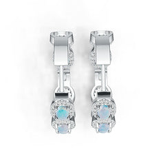Sterling Silver Semi Mount Earrings Setting Oval OV 4X3mm DHJ