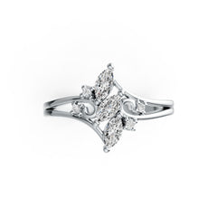 Sterling Silver Semi Mount Ring Setting Marquise MQ 6X3mm DHJ