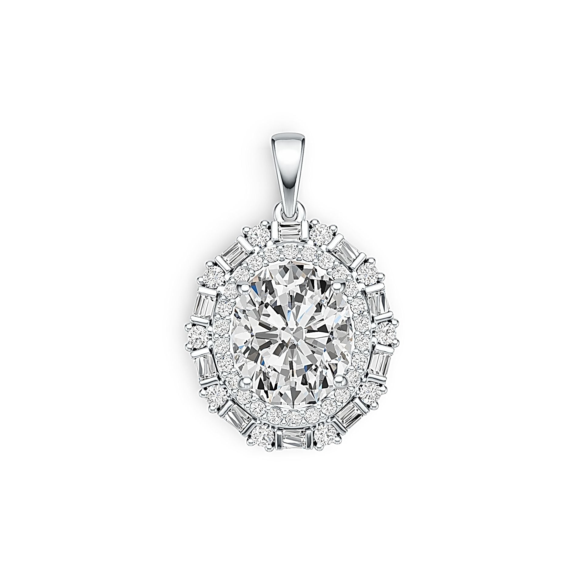 Sterling Silver Semi Mount Pendant Setting Syzjewelry