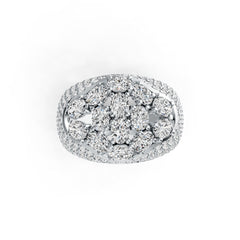 Sterling Silver Semi Mount Ring Setting Oval OV 4X3mm DHJ