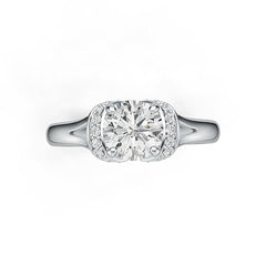 Sterling Silver Semi Mount Ring Setting Round RD 6.5x6.5mm Syzjewelry