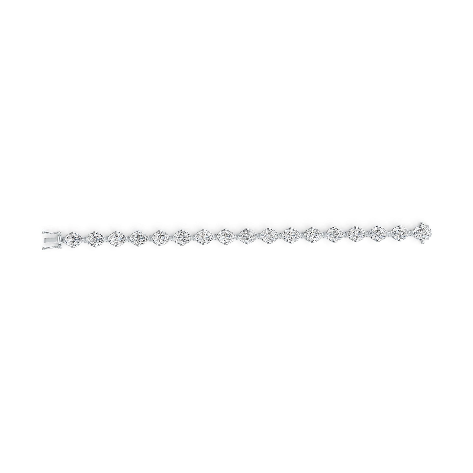 Sterling Silver Semi Mount Bracelet Setting Oval OV 8x6mm Syzjewelry
