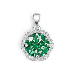 Sterling Silver Semi Mount Pendant Setting Round RD 10x10mm DHJ