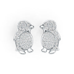 Sterling Silver Semi Mount Earrings Setting Round RD 1.5mm DHJ