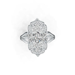 Sterling Silver Semi Mount Ring Setting Oval OV 7X5mm DHJ