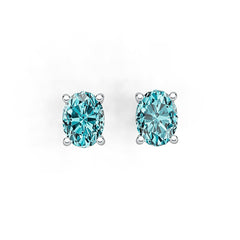 Sterling Silver Semi Mount Earrings Setting Oval OV 8X6mm DHJ