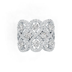 Sterling Silver Semi Mount Ring Setting Round RD 4x4mm DHJ