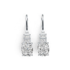 Sterling Silver Semi Mount Earrings Setting Cushion CU 10X8mm DHJ