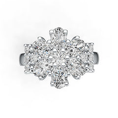 Sterling Silver Semi Mount Ring Setting Oval OV 6X4mm DHJ