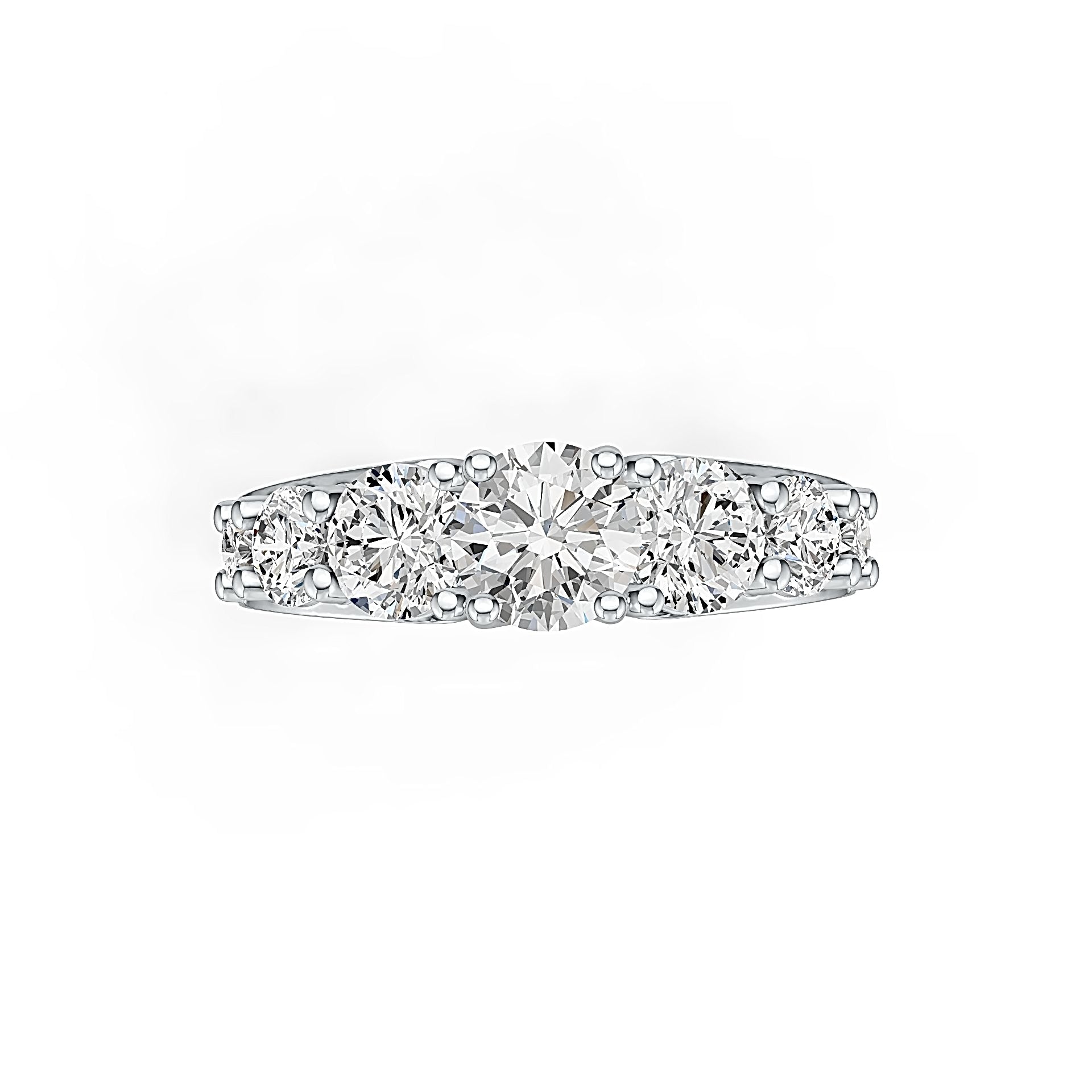 Sterling Silver Semi Mount Ring Setting Round RD 6x6mm RD 5x5mm RD 4x4mm RD 3x3mm - Syzjewelry