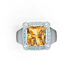 Sterling Silver Semi Mount Ring Setting Cushion CU 10x9mm Syzjewelry
