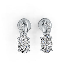 Sterling Silver Semi Mount Earrings Setting Oval OV 6x4mm Syzjewelry