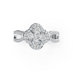 Sterling Silver Semi Mount Ring Setting Round RD 3.5mm DHJ