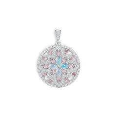 Sterling Silver Semi Mount Pendant Setting Oval OV 6X4mm PE 5X3mm DHJ
