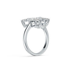 Sterling Silver Semi Mount Ring Setting Pear PE 5X3mm PE 4X2mm DHJ
