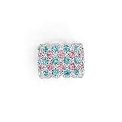 Sterling Silver Semi Mount Ring Setting Round RD 4x4mm DHJ