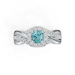 Sterling Silver Semi Mount Ring Setting Cushion CU 5X5mm Syzjewelry