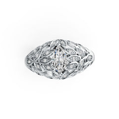Sterling Silver Semi Mount Ring Setting Marquise MQ 9X4.5mm DHJ