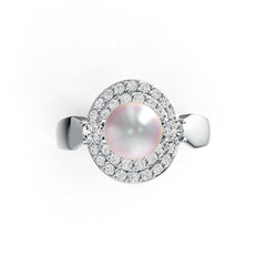 Sterling Silver Semi Mount Ring Setting Round RD 8x8mm DHJ
