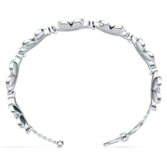 Sterling Silver Daisy Floral Bracelet