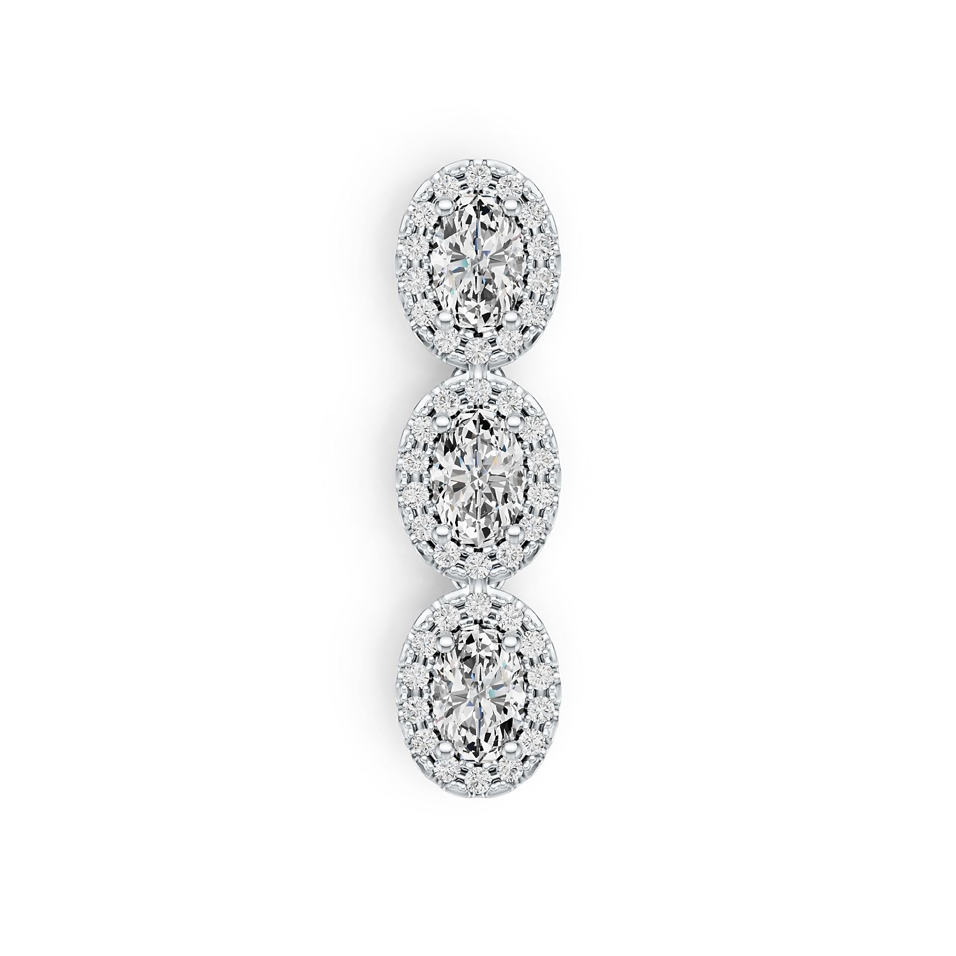 Sterling Silver Semi Mount Pendant Setting Oval OV 6X4mm DHJ