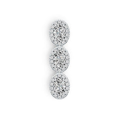 Sterling Silver Semi Mount Pendant Setting Oval OV 6X4mm DHJ