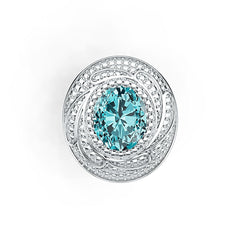 Sterling Silver Semi Mount Ring Setting Oval OV DHJ