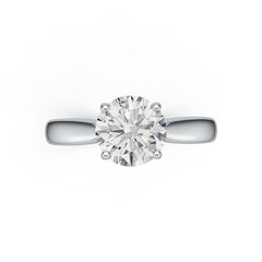 Sterling Silver Semi Mount Ring Setting Round RD 8x8mm Solitaire DHJ