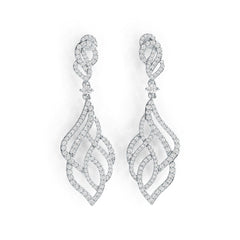 Sterling Silver Semi Mount Earrings Setting Round RD 3x3mm DHJ