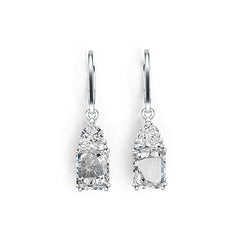 Sterling Silver Semi Mount Earrings Setting Emerald OCT 10X8mm DHJ