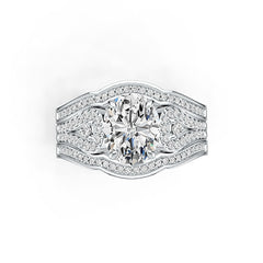 Sterling Silver Semi Mount Ring Setting Oval OV 10X8mm DHJ
