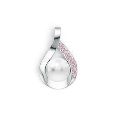 Sterling Silver Semi Mount Pendant Setting Round RD 8x8mm DHJ