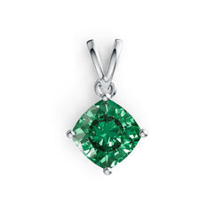 Sterling Silver Semi Mount Pendant Setting Cushion CU 7X7mm DHJ
