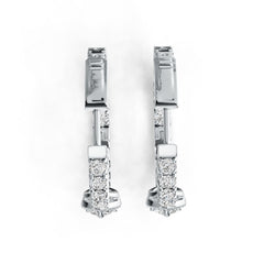 Sterling Silver Semi Mount Earrings Setting Pear PE 7X5mm DHJ