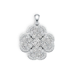 Sterling Silver Semi Mount Pendant Setting Cushion CU 6X6mm DHJ