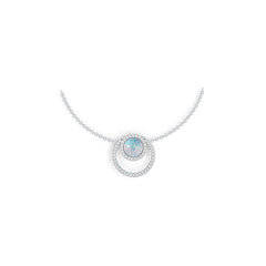 Sterling Silver Semi Mount Pendant Setting Round RD 7x7mm DHJ