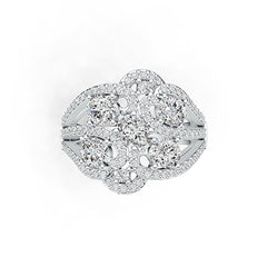 Sterling Silver Semi Mount Ring Setting Oval OV 5X4mm DHJ