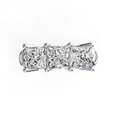 Sterling Silver Semi Mount Ring Setting Princess SQ 5.5X5.5mm DHJ