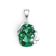 Sterling Silver Semi Mount Pendant Setting Cushion CU 14X10mm Butterfly - Syzjewelry
