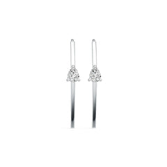 Sterling Silver Semi Mount Earrings Setting Pear PE 8X6mm - Syzjewelry