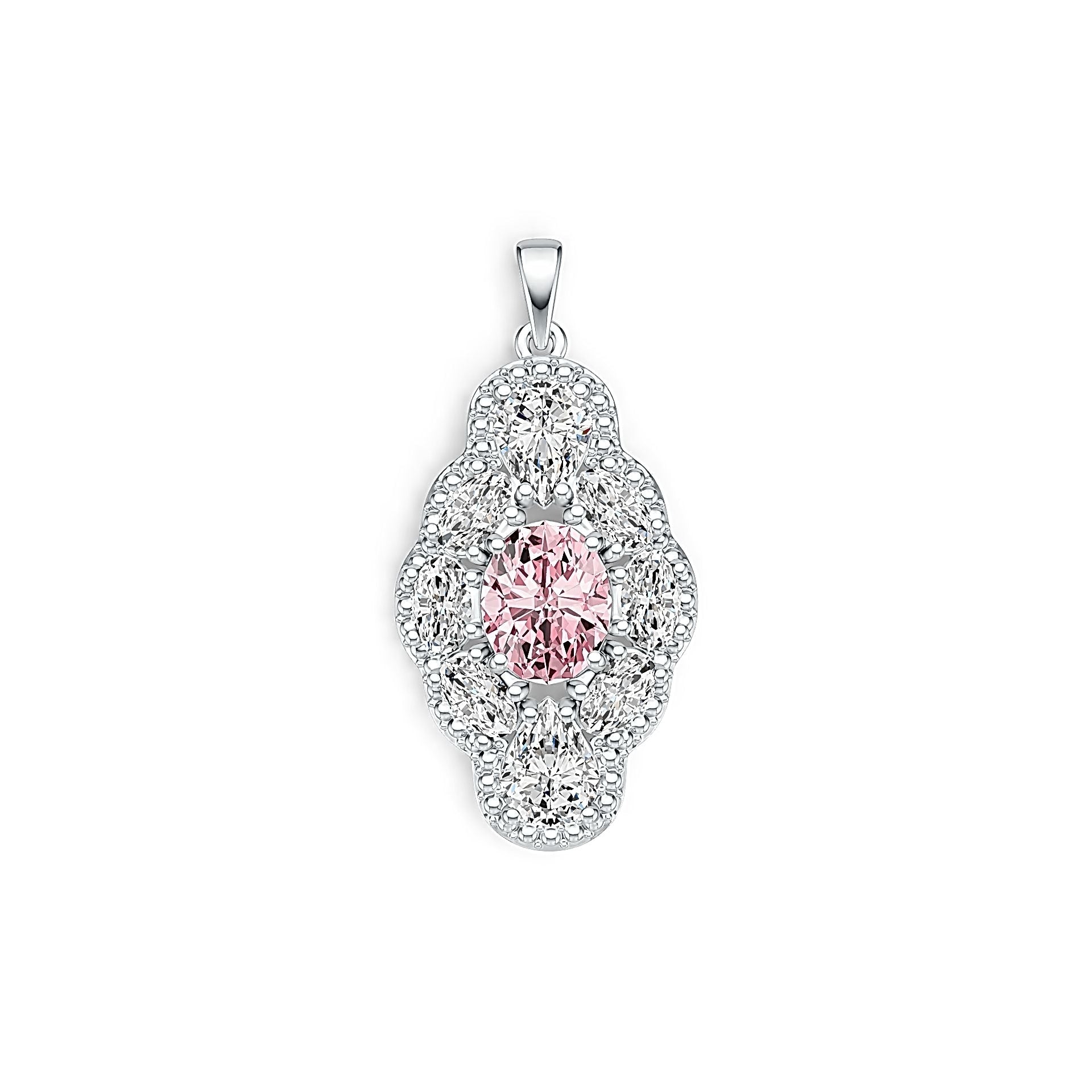 Sterling Silver Semi Mount Pendant Setting Oval OV 10X8mm PE 8X6mm OV 6X4mm DHJ