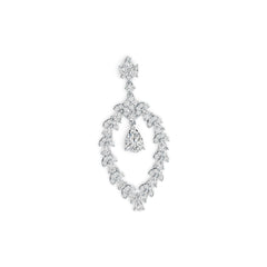 Sterling Silver Semi Mount Pendant Setting Pear PE 10X7mm DHJ