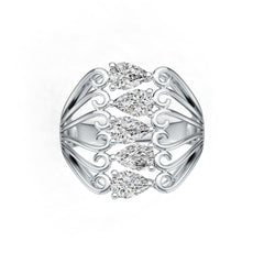 Sterling Silver Semi Mount Ring Setting Pear PE 6x4mm DHJ